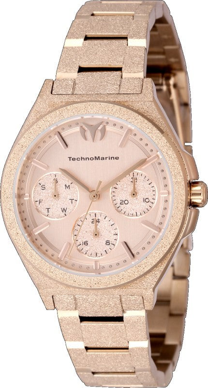 Technomarine Women's TM-318150 OCEAN Quartz VH63 Rose Gold Dial Watch
