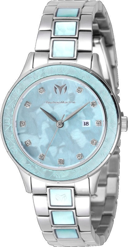 Technomarine Women's TM-725054 Sea Quartz VJ22 Light Blue Dial Watch