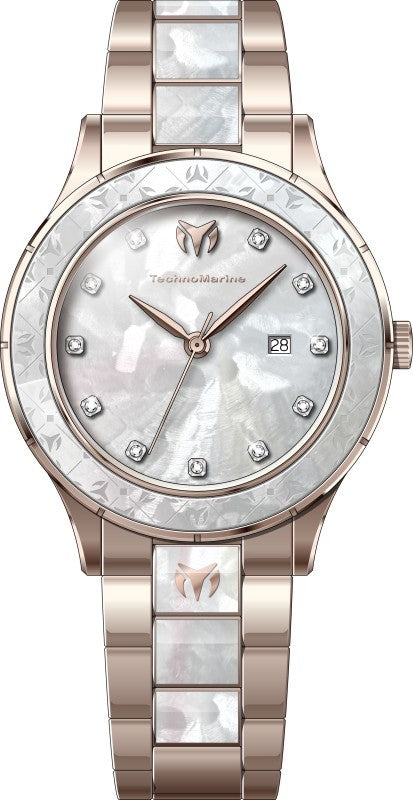 Technomarine Women's TM-725059 Sea Quartz VJ22 Silver, White Dial Watch