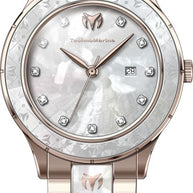 Technomarine Women's TM-725059 Sea Quartz VJ22 Silver, White Dial Watch