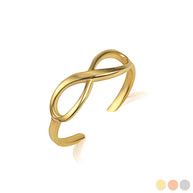 Gold Infinity Toe Ring (Available in Yellow/Rose/White Gold)