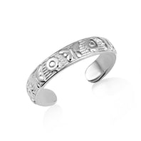 Gold Butterfly Sunflower Band Toe Ring (Available in Yellow/Rose/White Gold)