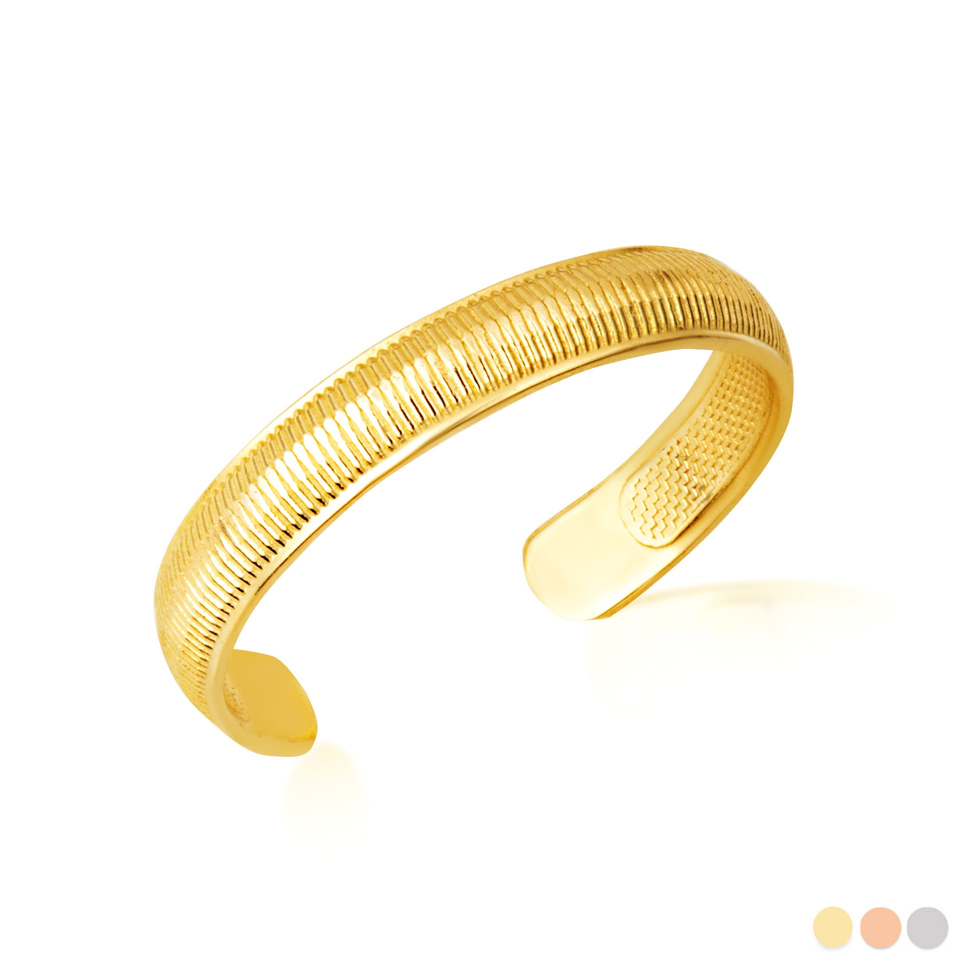 Gold Woman's Elegant Classic Toe Ring (Available in Yellow/Rose/White Gold)