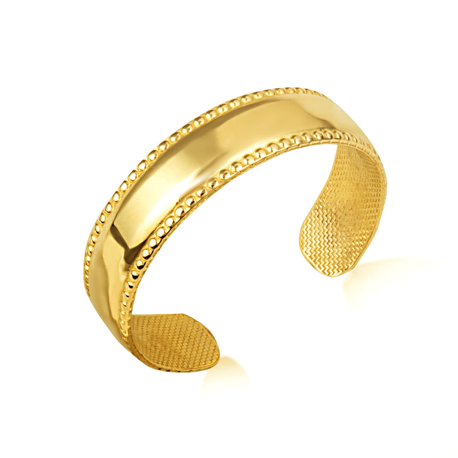 Gold Polished Trendy Toe Ring (Available in Yellow/Rose/White Gold)