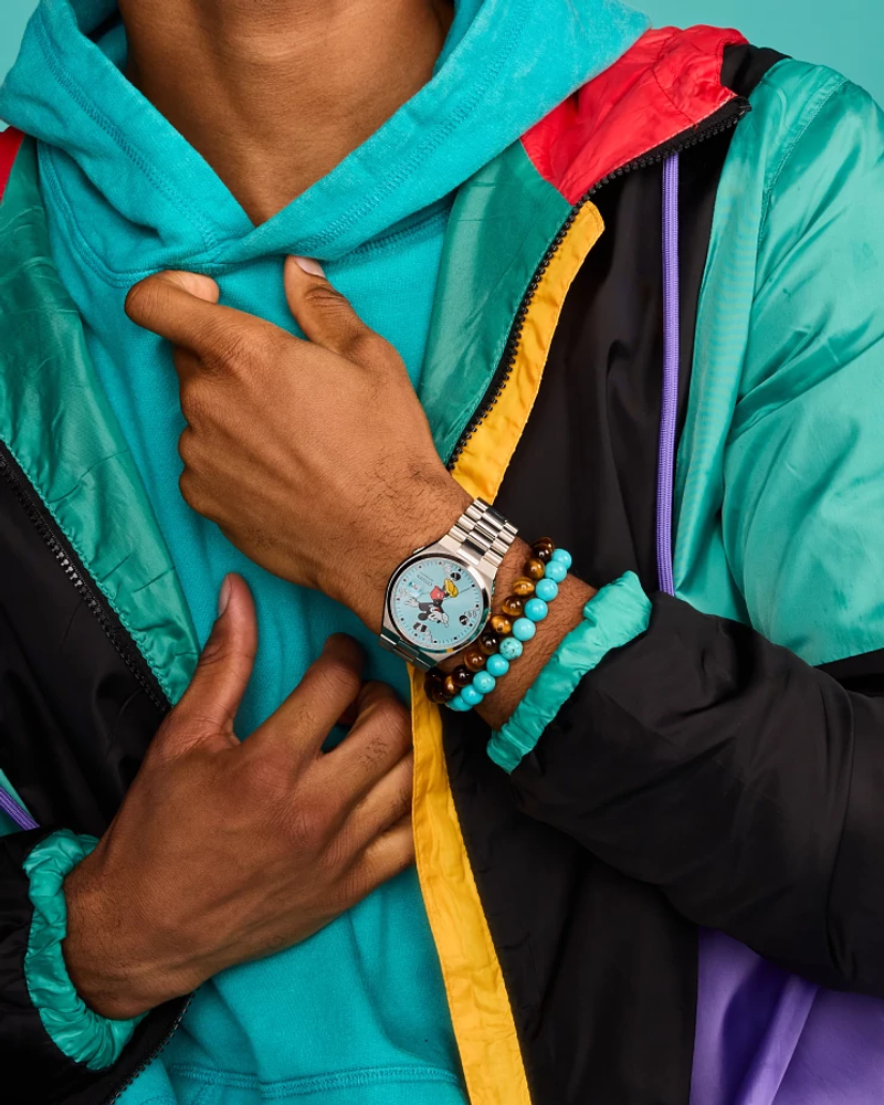 Citizen NJ0156-50L Disney Tsuyosa Mickey Mouse Sky Blue Sunray Dial Watch