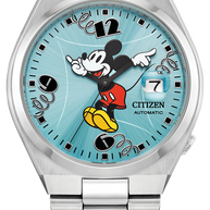 Citizen NJ0156-50L Disney Tsuyosa Mickey Mouse Sky Blue Sunray Dial Watch