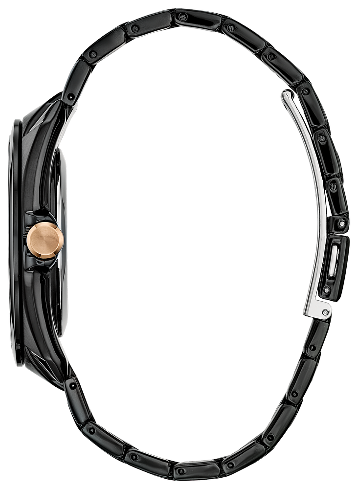 Citizen AW1019-52W Marvel Tony Stark Eco-Drive Black Steel Bracelet Men's Watch