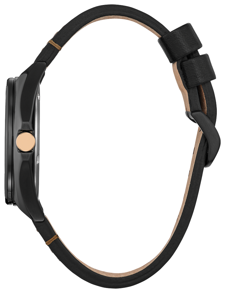 Citizen AW2075-05W Marvel Tony Stark Black Dial Leather Band Men's Watch