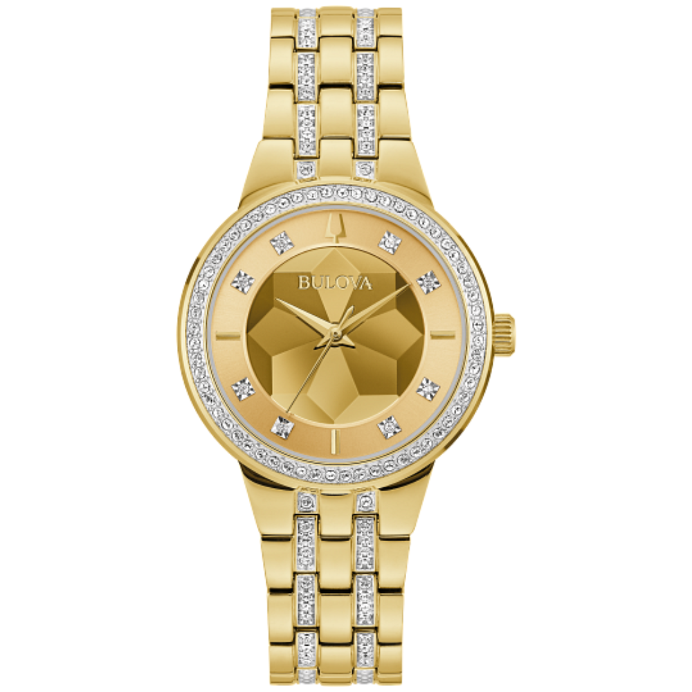Bulova 97L176 Phantom Crystal Champagne Dial Ladies Watch
