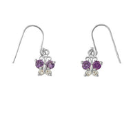 Mini Butterfly with Birthstones Earrings in Gold (Yellow/Rose/White)