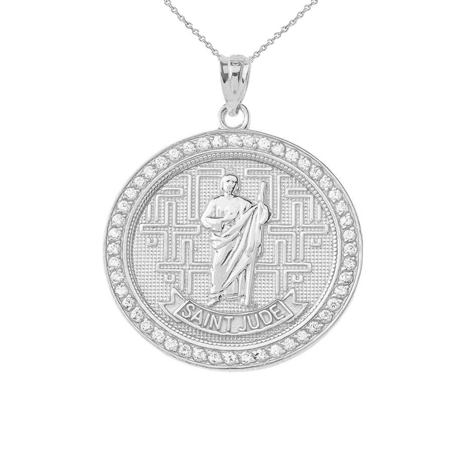 Gold Religious Patron Saint Helena Oval Medallion Pendant Necklace (Available in Yellow/Rose/White) (Copy)