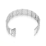 .925 Sterling Silver Studded Nugget Bracelet (Available in Small/Large)