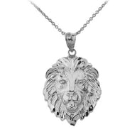 Lion's Head Medium Pendant Necklace (1.32