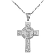 Sterling Silver Virgin Mary Guadalupe Pendant Necklace