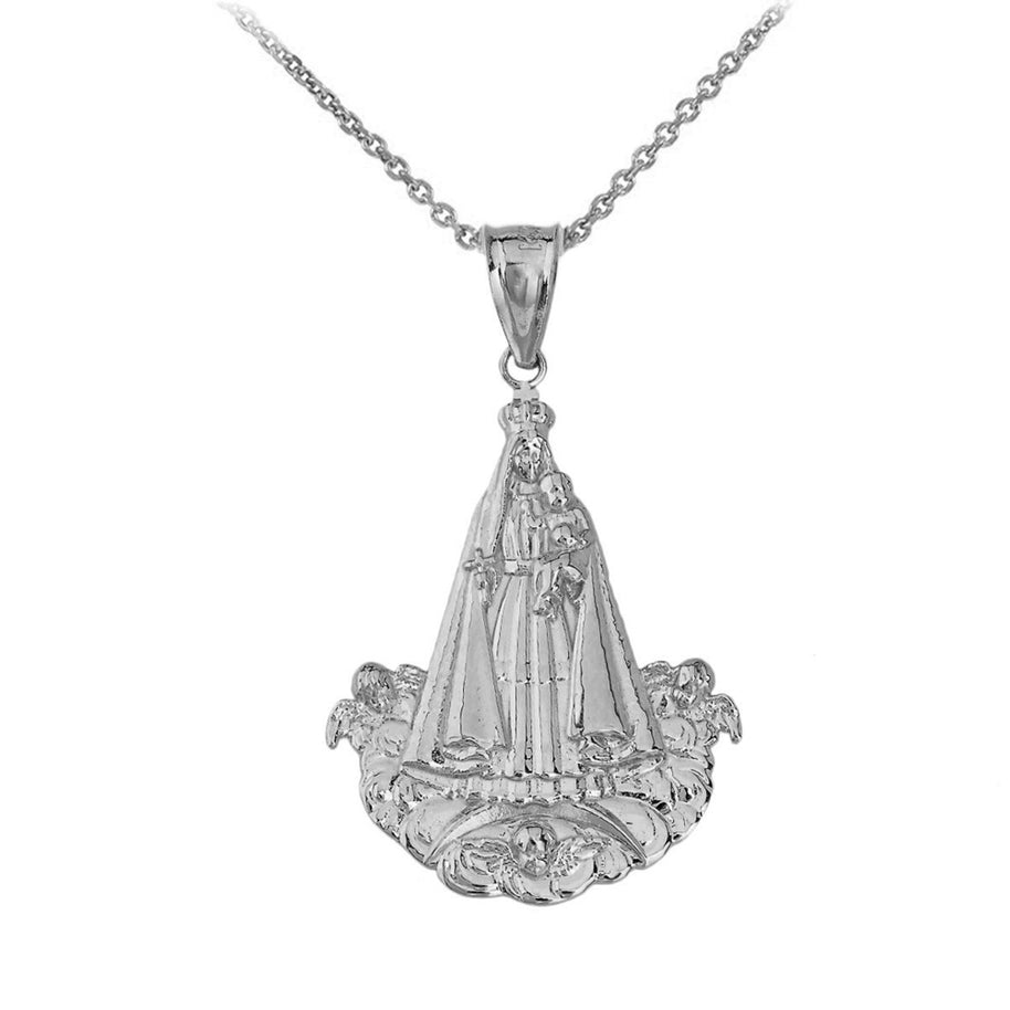 Virgen del Cobre (Medium) Pendant Necklace in Sterling Silver
