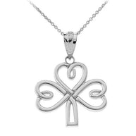 Silver Claddagh Cross Charm
