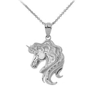 Mythical Unicorn Pendant Necklace in Gold (Available in Yellow/Rose/White Gold)