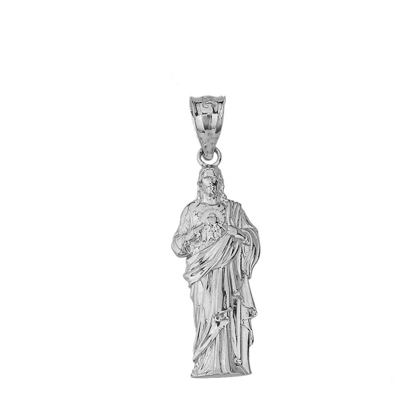 Jesus Christ Pendant Necklace in Sterling Silver