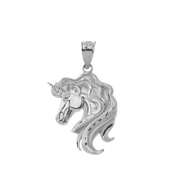 Mythical Unicorn Pendant Necklace in Gold (Available in Yellow/Rose/White Gold)