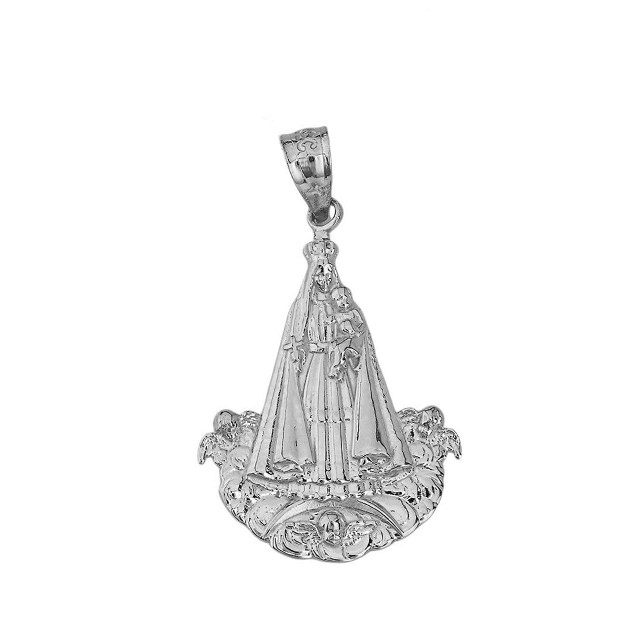 Virgen del Cobre (Large) Pendant Necklace in Sterling Silver