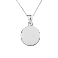 10K/14K Gold Medallion Necklace (Available in Yellow Gold, Rose Gold, White Gold)