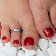 Classy Heart Silver Toe Ring