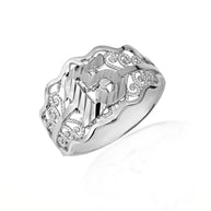 Gold Woman's Cherished 15 Años Ring (Available in Yellow/White Gold)