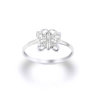 Gold Butterfly CZ Hope & Rebirth Ring (Available in Yellow/Rose/White Gold)