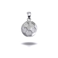 Gold Soccer Ball Sports Pendant Necklace (Available in Yellow/Rose/White Gold)