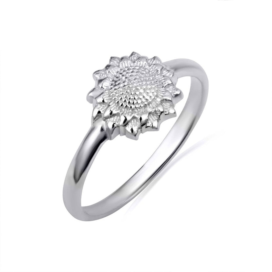 Gold Sunflower Ring (Available in Yellow/Rose/White Gold)
