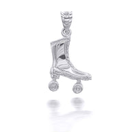 Gold 3D Roller Skates Pendant Necklace (Available in Yellow/Rose/White Gold)