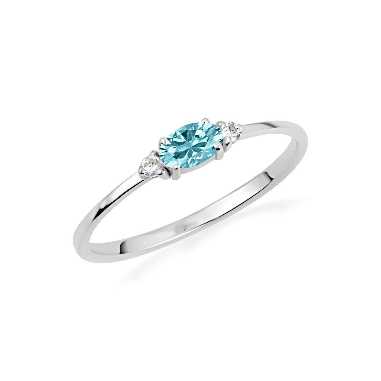 .925 Sterling Silver Personalized Oval Gemstone Ring