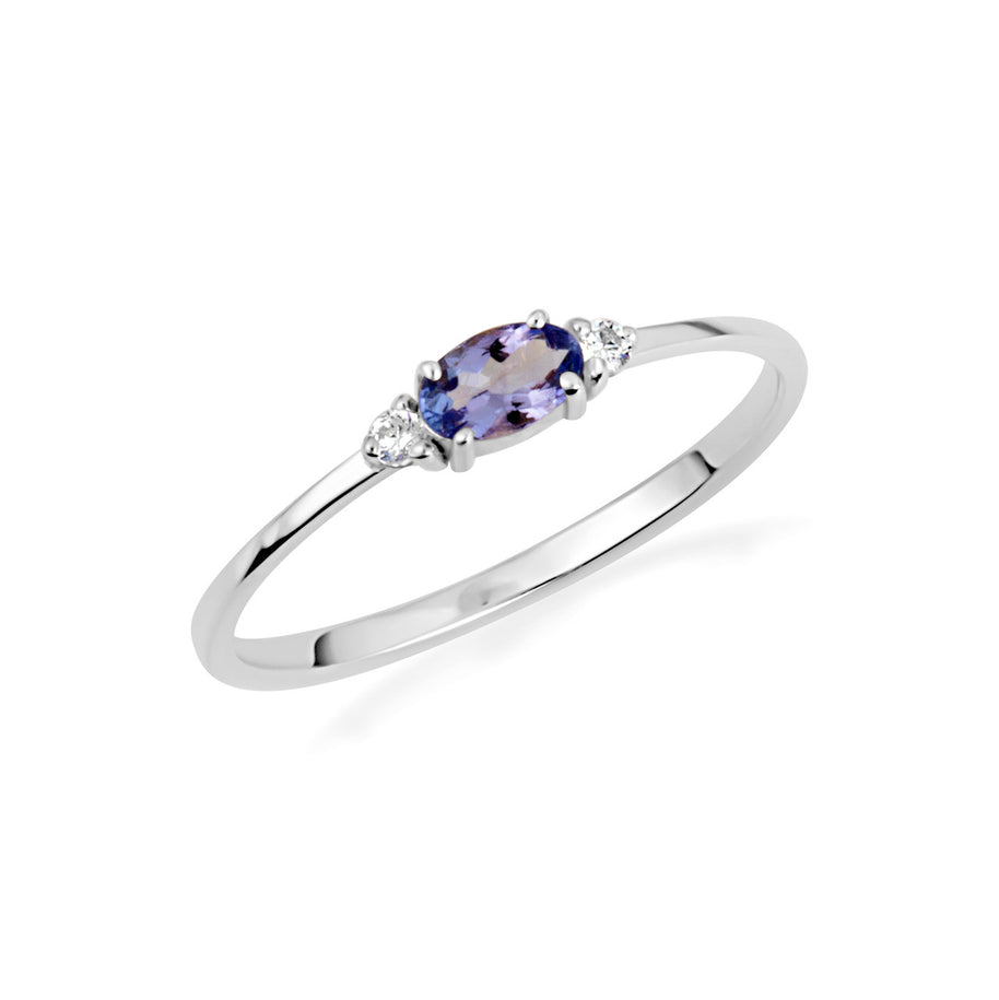 .925 Sterling Silver Personalized Oval Gemstone Ring