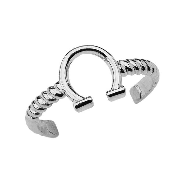 Horseshoe Rope Toe Ring in Gold (Available in Yellow/Rose/White Gold)