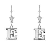 Initial Earrings in Sterling Silver