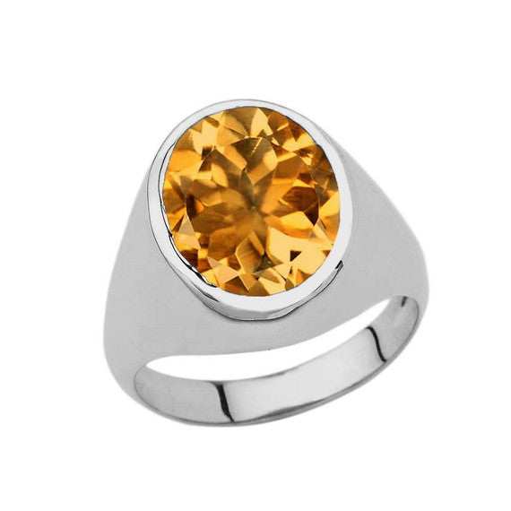 .925 Sterling Silver Personalized Oval Cut 10ct Birthstone Ring