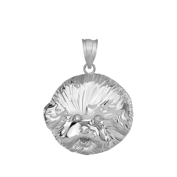Bichon Frise Dog Head Pendant Necklace in Gold (Available in Yellow/Rose/White Gold)