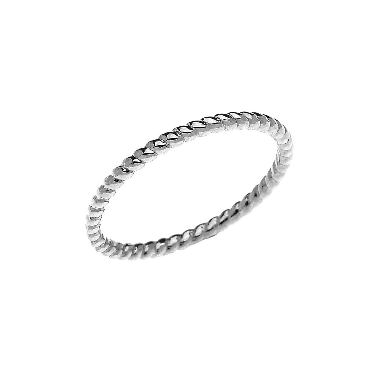 Rope Midi Design Ring in Gold (Yellow/Rose/White)