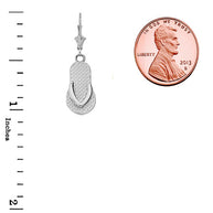 Flip Flop Earrings in Sterling Silver