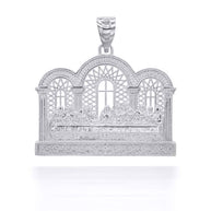 Silver Last Supper Pendant Necklace