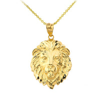 Lion's Head Medium Pendant Necklace (1.32