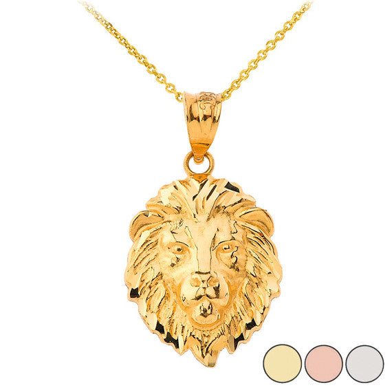Lion's Head Small Pendant Necklace (1.01