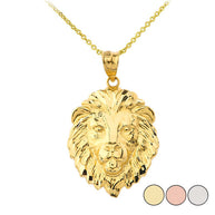 Lion's Head Medium Pendant Necklace (1.32