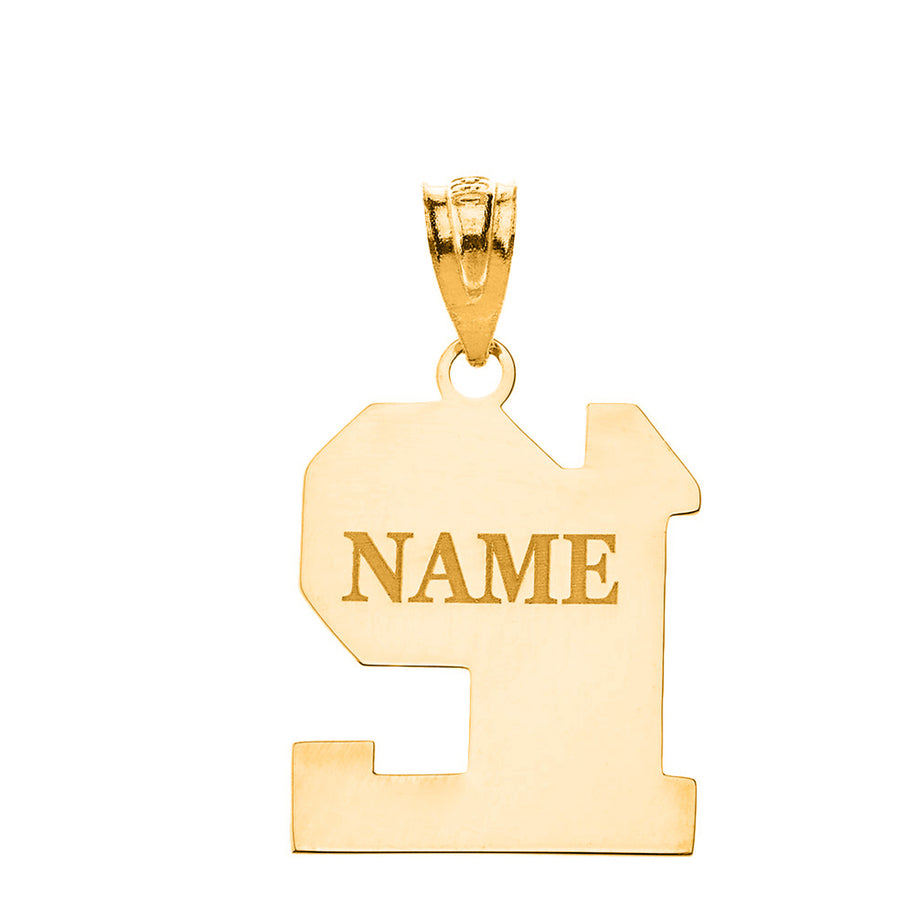 Personalized Engravable Gold Jersey Two-Digit Charm Necklace With Your Number And Name(Yellow/Rose/White)