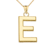 Gold Personalized Milgrain Letter 