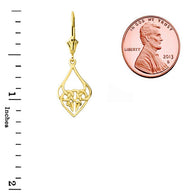 Designer Celtic Knot Statement Earrings(Available in Yellow/Rose/White Gold)