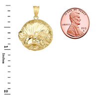 Bichon Frise Dog Head Pendant Necklace in Gold (Available in Yellow/Rose/White Gold)
