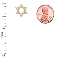 Gold Jewish Star of David with Hidden Bail Pendant Necklace(Available In Yellow/Rose/White Gold)