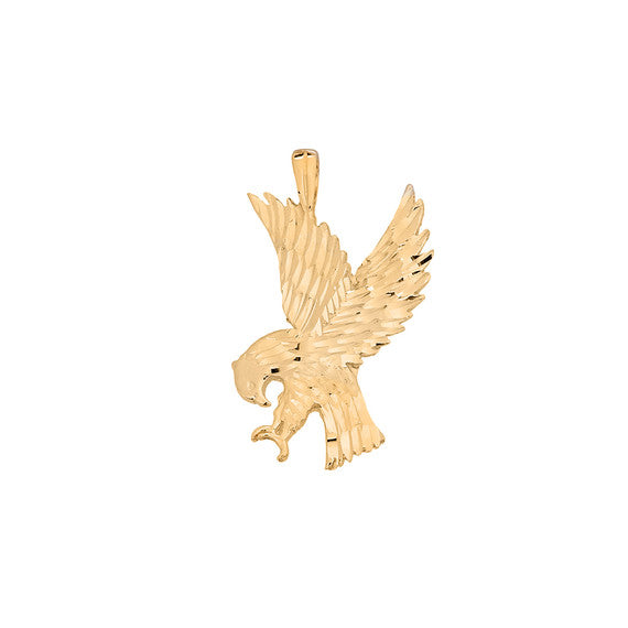 Gold American Eagle Pendant Necklace(Available in Yellow/Rose/White Gold)