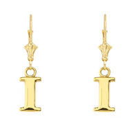 Initial Earrings in 14K (Available in Yellow/Rose/White Gold)